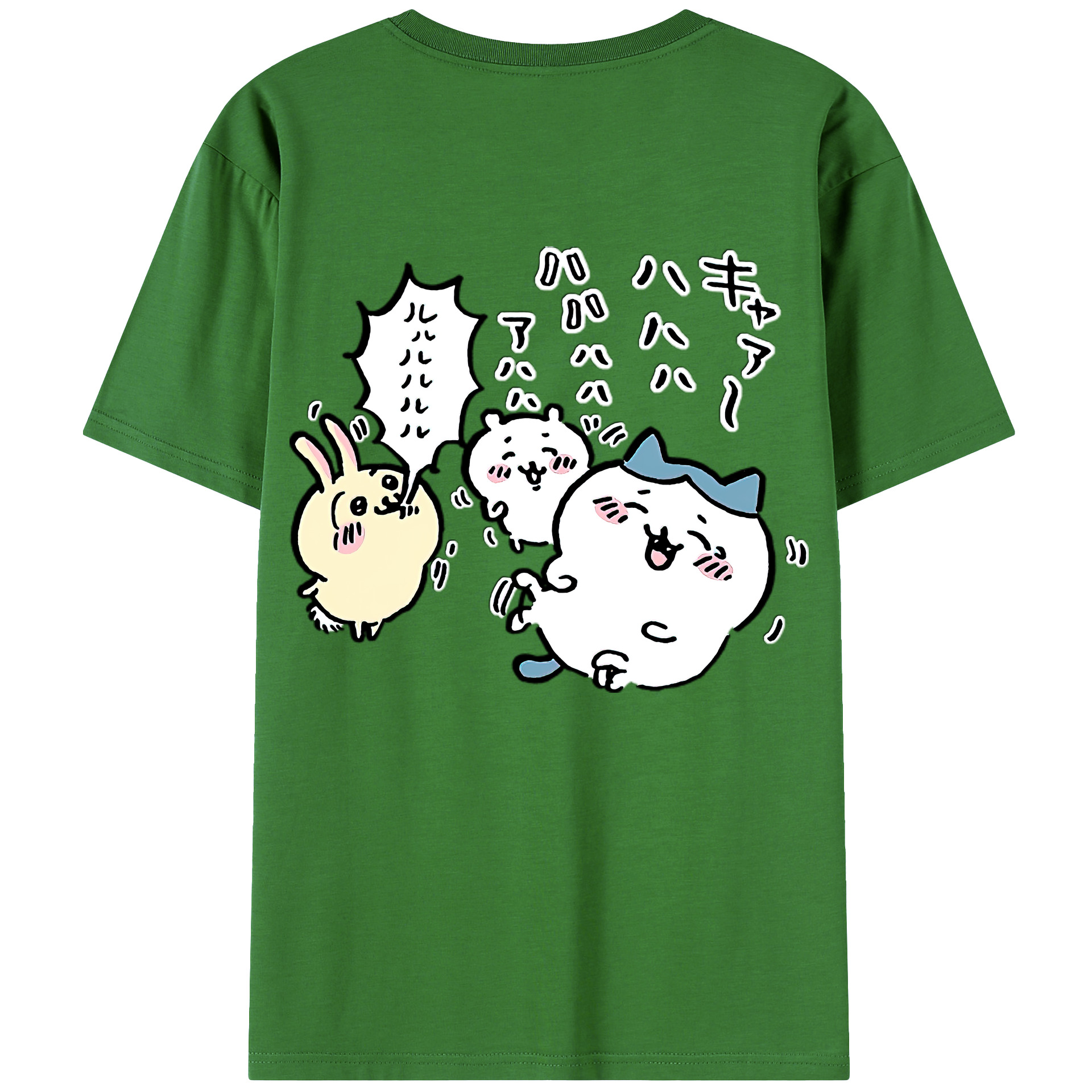 （画像用） ちいかわ うさぎ Chii-kawa usagi レディース半袖Tシャツ(バックプリント)